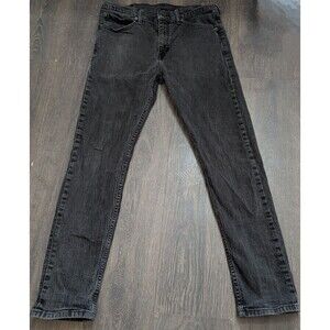 Levi's 508 jeans Mens Size 31x32 super skinny black (498)
